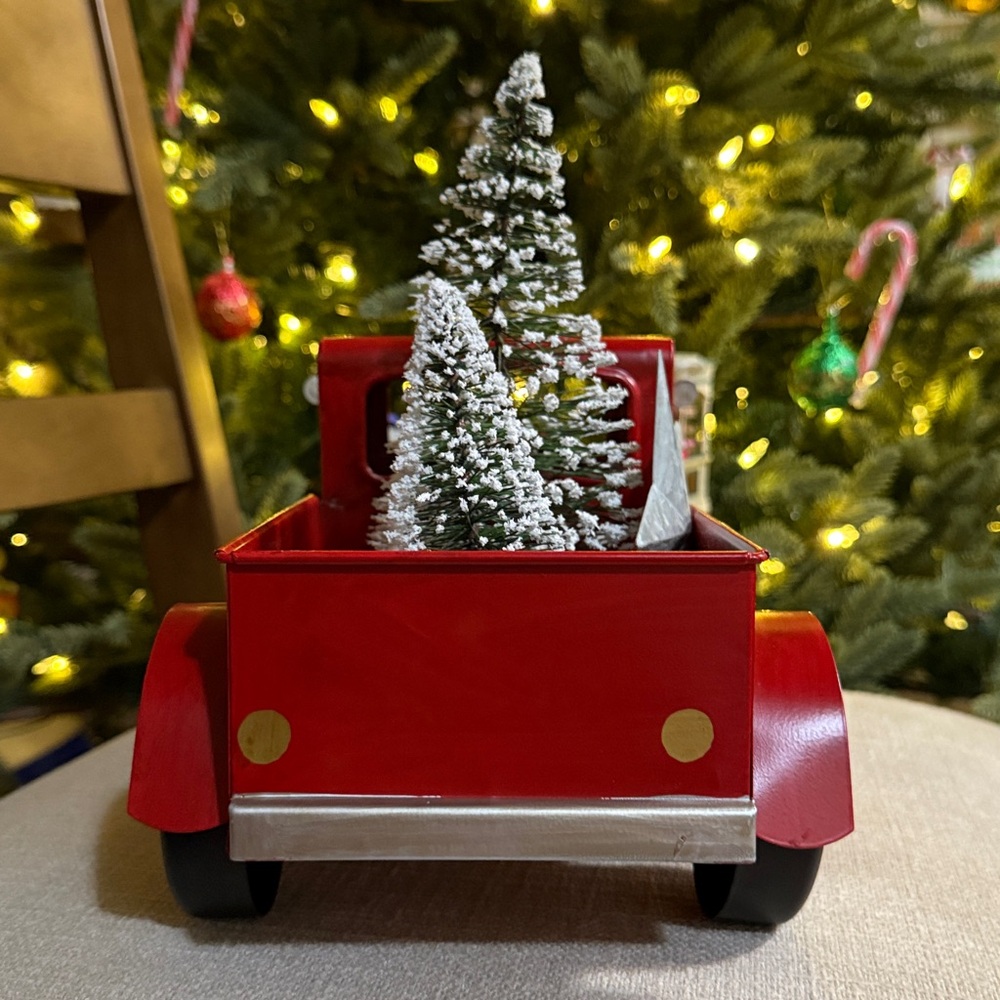 Target Christmas Wondershop Metal Red Large Pickup Truck Decoration - Picture 3 of 8